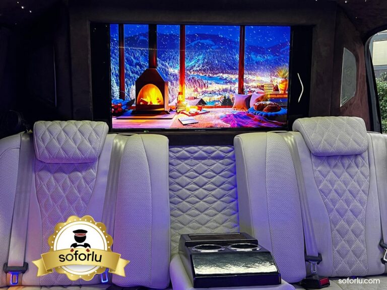 Geniş aileler için ideal şöförlü araç kiralama istanbul VIP taşıma hizmeti.
